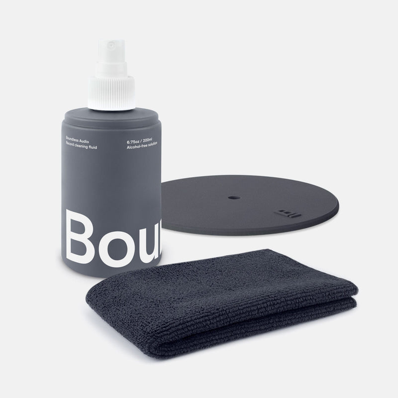 Boundless Audio Record Cleaning Solution - 6.75oz Vinyl Record Cleaner Fluid & Vinyl Cleaner Cloth & Record Label Protector